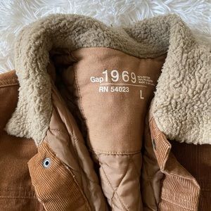 GAP 1969 Sherpa lined corduroy jacket